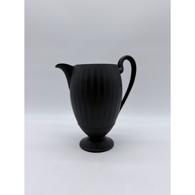 Antique Wedgwood Black Basalt Neoclassical Creamer/Pitcher, 19th Century For Sale - Image 11 of 12