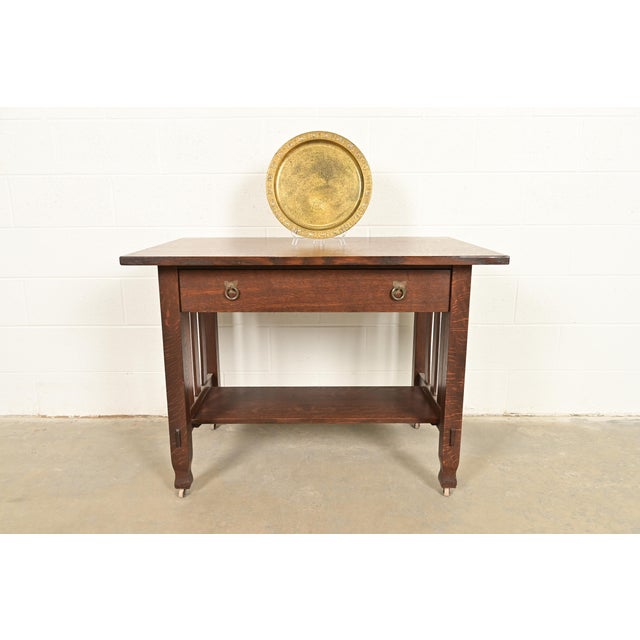 Tiffany Studios New York Bronze Doré Large Tray With Abalone Inlay For Sale - Image 10 of 11