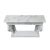 1980s Hollywood Regency Style Carved Wooden Mantel/Entrance Table (Silver-Plated Finish) For Sale - Image 13 of 16
