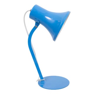 Small Vintage Blue Table Lamp, 1960s For Sale