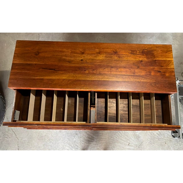 Wood Customized West Elm Stria 6-Drawer Dresser With Integrated Organizers & Locks For Sale - Image 7 of 9