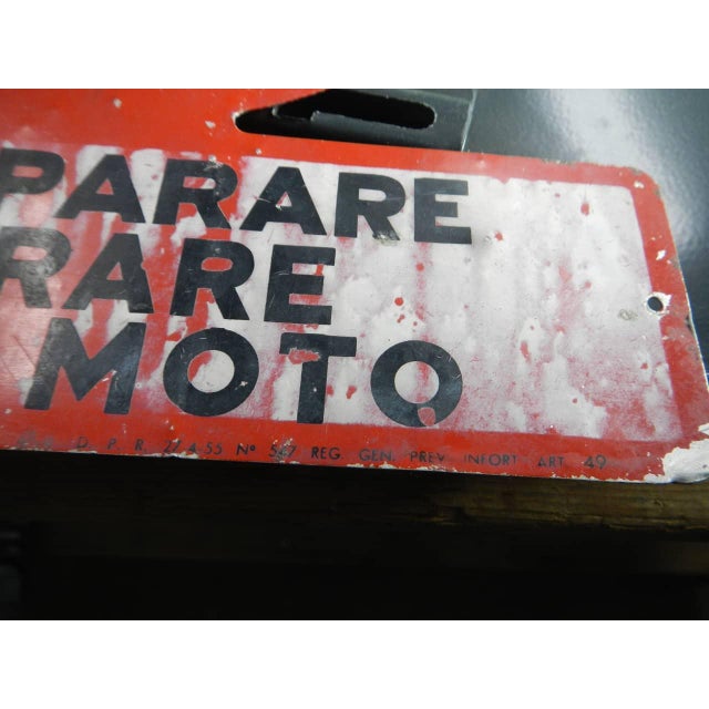 Black Sign Prohibiting Repairing Machinery, 1950 For Sale - Image 8 of 9