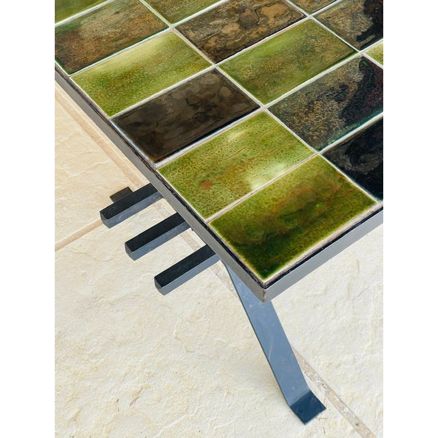 Mid-Century Modern Mid-Century Ceramic Tiles Coffee Table with Magazine Rack, 1970s For Sale - Image 3 of 18