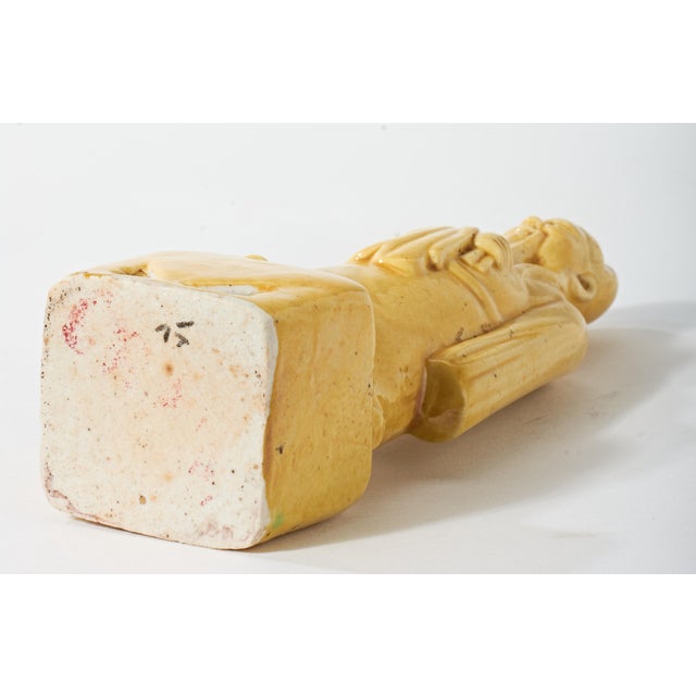 Mid 20th Century Chinese Wise Man Ceramic Figurine For Sale - Image 18 of 18