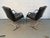 Mid 20th Century Leather and Chrome Armchairs Attributed to Rudolf Glatzel for Walter Knoll For Sale - Image 10 of 18