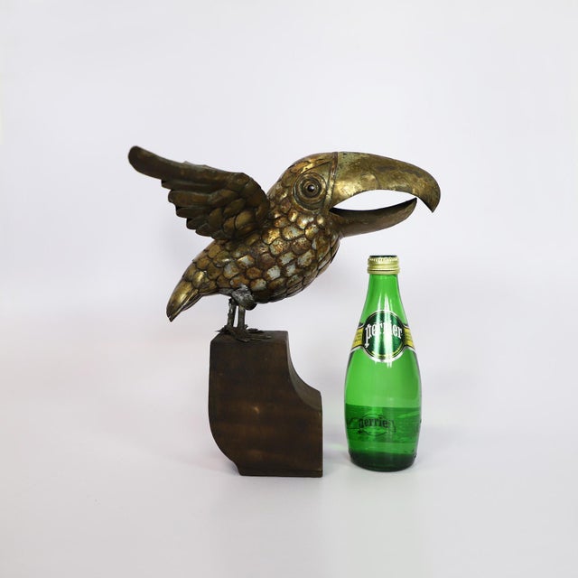 1970s 1970s Sergio Bustamante Petite Toucan Sculpture Signed For Sale - Image 5 of 5