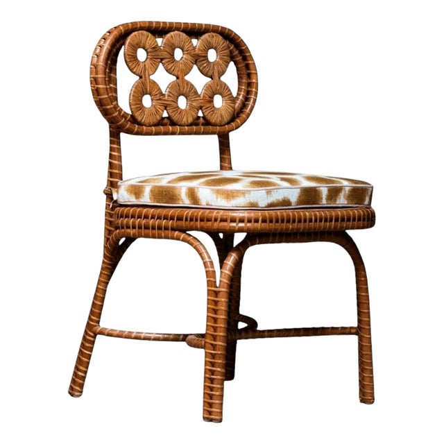 Bridget Chair in Stained Rattan by Popus Editions For Sale
