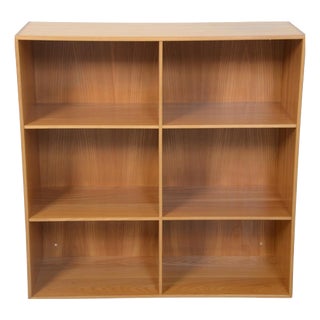 Vintage Bookcase in Elm by Mogens Koch, 1970s For Sale