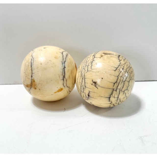 Stone Vintage Stone Decorative Spheres – Marble, Granite & Carved Soapstone Orbs, Coffee Table Decor, Organic Modern Styling Objects - Set of 8 For Sale - Image 7 of 12