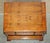 Vintage Burr Yew Wood Bedside Table with Drawers with Butlers Serving Tray For Sale - Image 14 of 18
