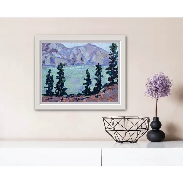 18x14 oil on linen panel Genoa, Nevada Signed: Haas Unframed. Frames shown are sample only.