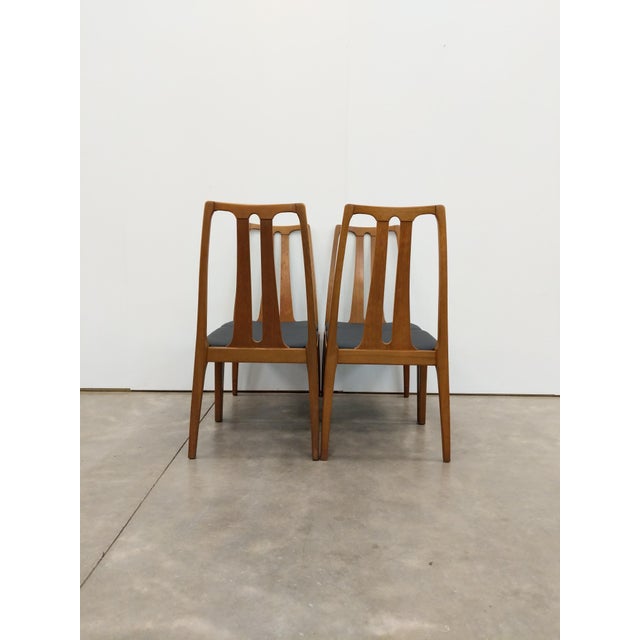 1960s Set of 4 Vintage Mid Century Modern Dining Chairs Attributed to Parker Knoll For Sale - Image 5 of 8