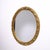 Large Oval Mirror in Gilded and Carved Wood, Late 1900s For Sale - Image 11 of 13