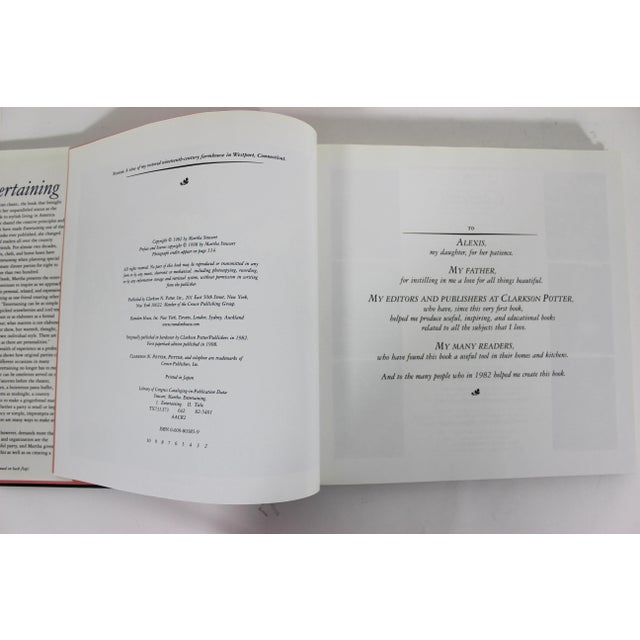 1990s 1998 Martha Stewart Entertaining Hard Cover Coffee Table Book With Dust Jacket For Sale - Image 5 of 9