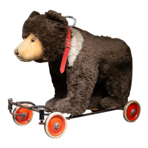 Vintage Steiff Mohair Riding Bear Toy-Germany