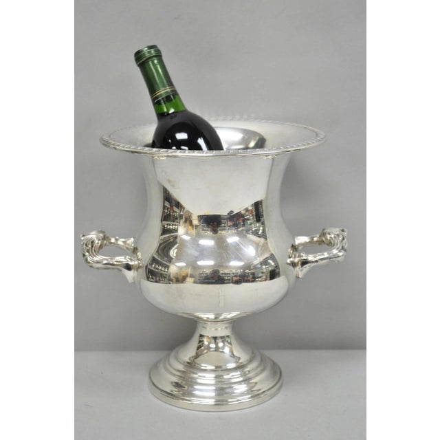 Vintage Sheridan Silver Plated Trophy Cup Urn Champagne Chiller Ice Bucket. Circa Mid 20th Century. Measurements: 10.5" H...
