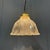 Pressed Glass Pendant Lamp with Brass Fixture from Holophane, 1930s For Sale - Image 15 of 15