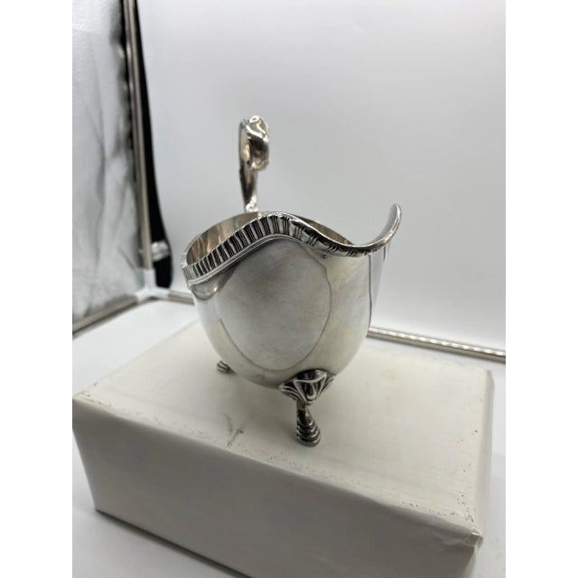 Early 20th Century Vintage Large EG Webster & Sons Victorian Silverplate Gravy Boat For Sale - Image 5 of 11