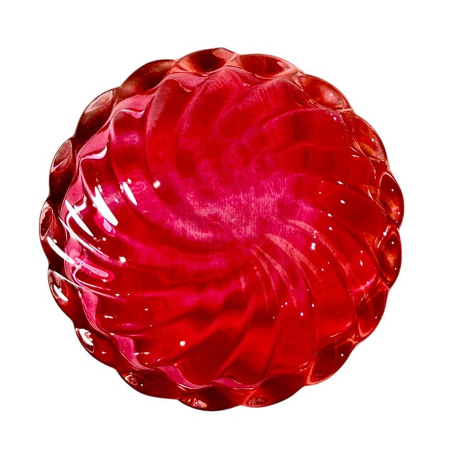 Glass 1900s Baccarat Style Powder Box For Sale - Image 7 of 7