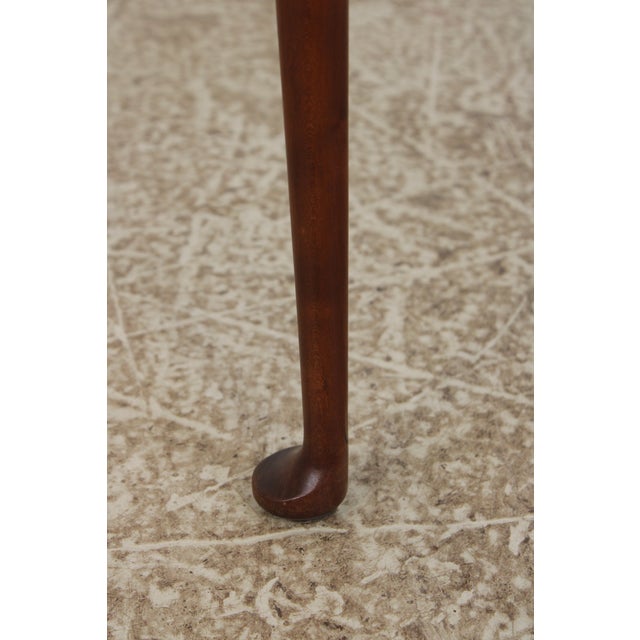 Eldred Wheeler Oval Cherry Occasional Walnut Accent Table For Sale - Image 12 of 14