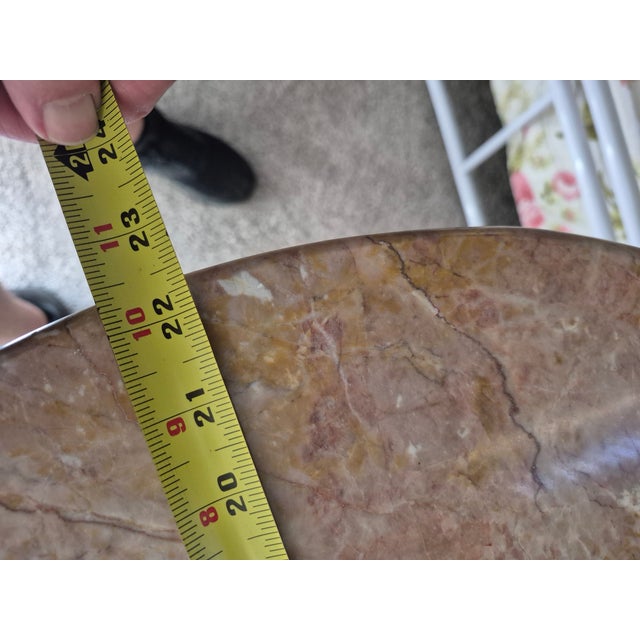 Victorian Mid 20th Century Toscano Chantret Style Marble Topped Pedestal Table For Sale - Image 3 of 4