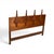 Specialty Woodcraft Sculpted Diamond Vintage Mid Century Modern Queen Headboard C. 1960s For Sale - Image 4 of 5