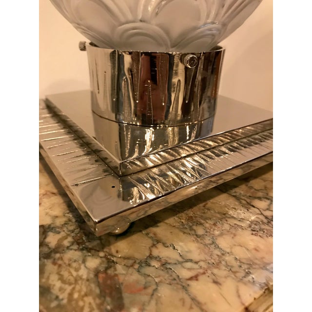 French Art Deco Table Lamp by Pierre D’avesn For Sale - Image 9 of 12