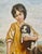 Mid-20th Century English Style "The Cottage Girl" Oil on Canvas Painting After Gainsborough - Framed For Sale - Image 4 of 12