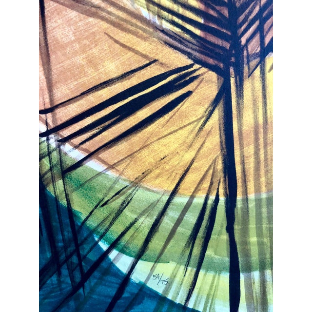 Pop Art Sandro Chia, Large lithograph Italian Post Modernist Bright Figurative Pop Art Figure w Dog, 1990 For Sale - Image 3 of 6