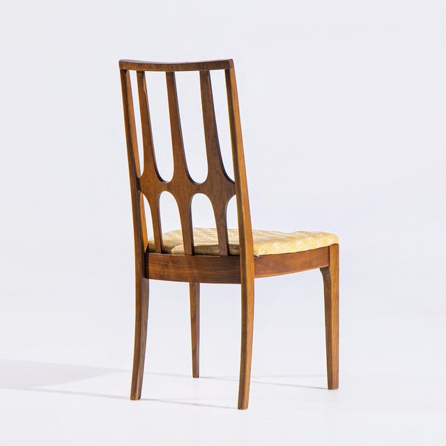 Broyhill Brasilia Mid Century Walnut Side Dining Chairs - Pair For Sale - Image 10 of 12