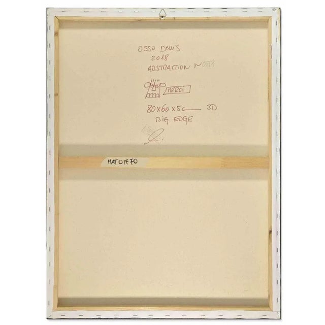 Denis Osso, Abstraction N0678, Mixed Media on Canvas, 2018 For Sale - Image 3 of 4