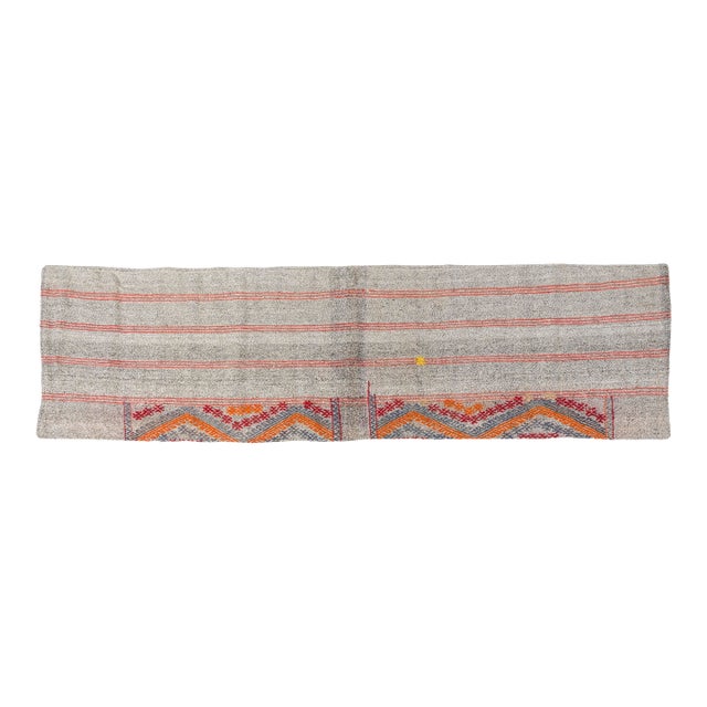 Floral Vintage Kilim Runner For Sale
