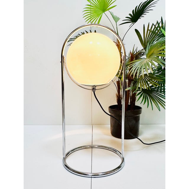 Mid-Century Space Age Modern Spherical Floor Lamp in Glass and Chrome, Germany, 1960s For Sale - Image 9 of 18