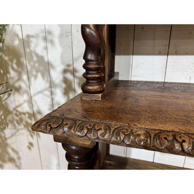 Wood Early 20th Century Oak and Fir Wood-Paneled Bookcase For Sale - Image 7 of 18