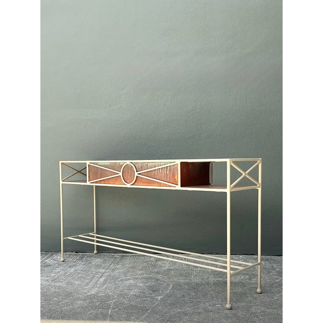 Copper Vintage Neoclassical Copper Dry Sink For Sale - Image 8 of 12