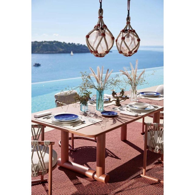 Metal Trampoline Table in Modern Aluminum & Concrete by Patricia Urquiola For Sale - Image 7 of 10