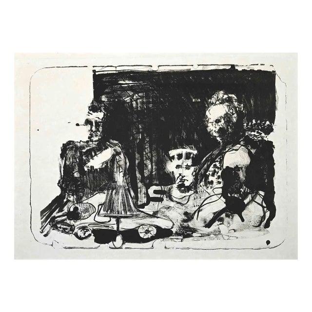 Pierre Chaput, Imaginary Characters, 1960, Lithograph For Sale