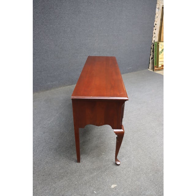 Late 20th Century Pennsylvania House Queen Anne Cherry Sideboard For Sale - Image 10 of 12