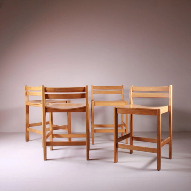 Vintage Italian Stools, 1960, Set of 4 For Sale - Image 12 of 12