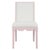 Matthew Izzo Home Lanister Pink Matte Lacquer Dining Chair With Performance Linen Upholstery For Sale In New York - Image 6 of 6