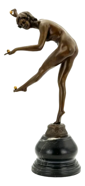 Claire Jeanne Robertine Colinet, Juggler, 1920s, Bronze