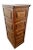 Arts & Crafts Vintage Tiger Oak File Cabinet Four Locking Drawers, Paneled Sides Legal Size For Sale - Image 3 of 12