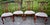 Vtg. Set of Four Heavily Carved Chippendale Style Cherry Side Dining Chairs For Sale - Image 9 of 16