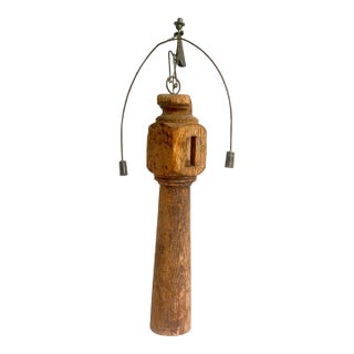 19th Century Kinetic Wood & Metal Folk Art Sculpture of an Acrobat For Sale