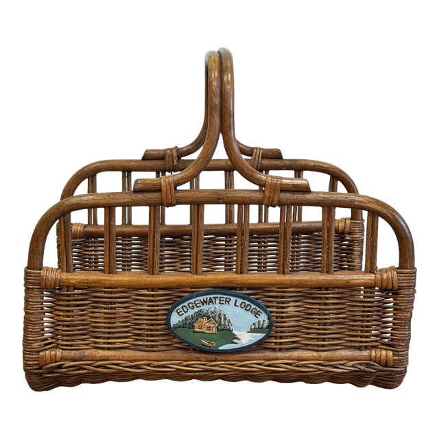 Vintage Bentwood Basket For Sale