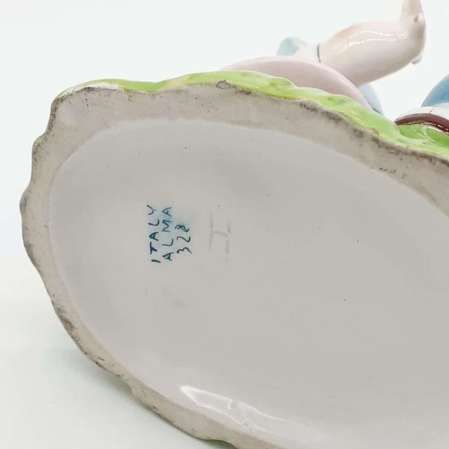 Model 328 Figure in Porcelain from Alma, Turin, Italy, 1940s For Sale - Image 6 of 7