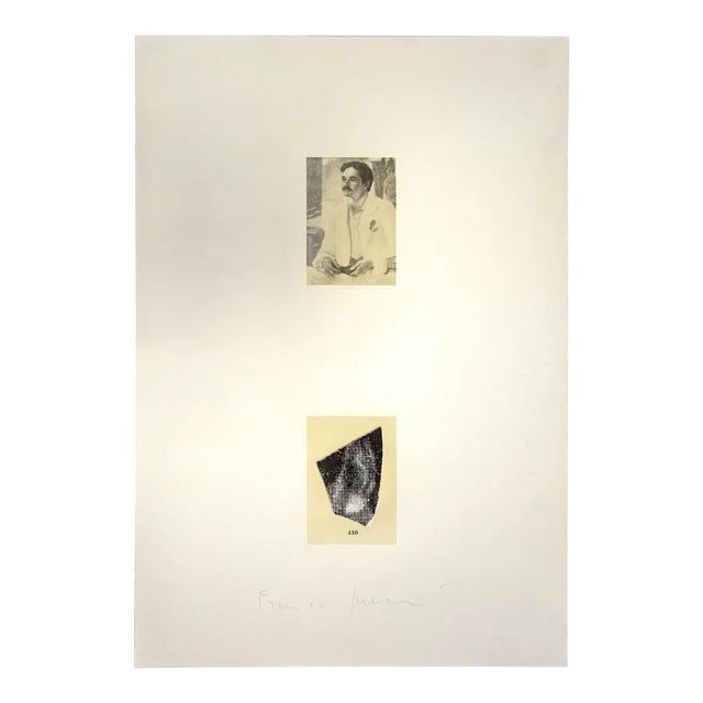 Franco Sarnari, Portrait, Vintage Offset Print, 1970s For Sale