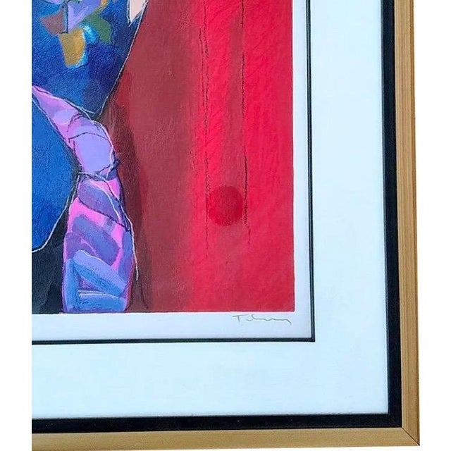 Large Signed Itzchak Tarkay Serigraph - Elegance III - Limited Edition 75/350 - Seated Woman Fine Art For Sale - Image 10 of 11