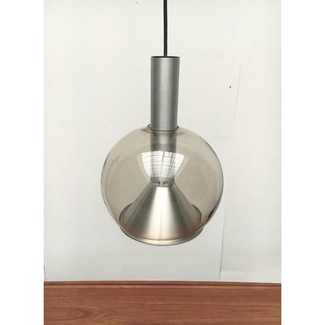 Mid-Century German Space Age Glass Globe Pendant Lamp from Erco, 1960s For Sale - Image 14 of 18