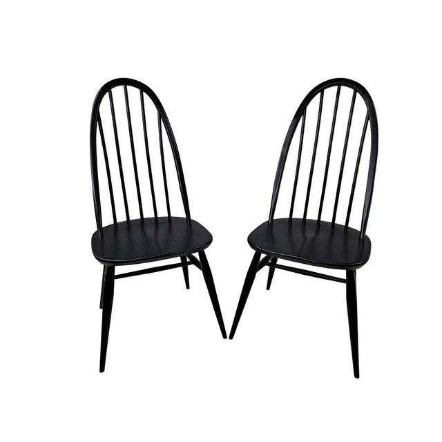 Mid-Century Quaker Dining Chairs by Lucian Ercolani for Ercol, 1960, Set of 2 For Sale - Image 17 of 17